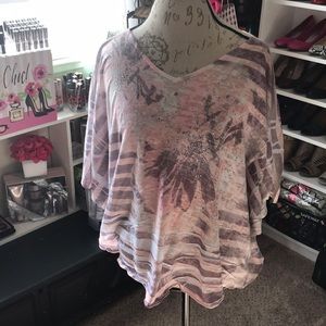 INC pastel color shirt. Size 1X